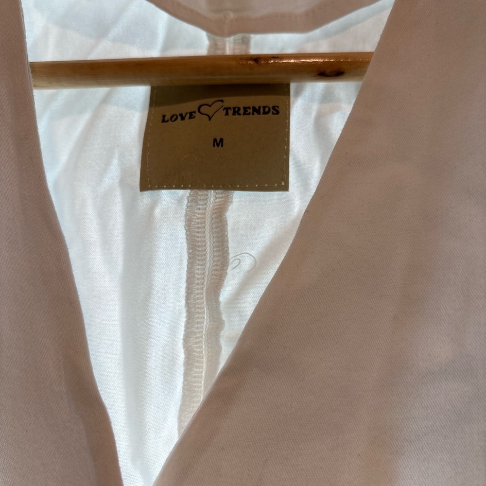 Love & Threads Cream Button-Front Vest - Picture 2 of 7